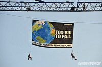 Greenpeace protest near the State Department