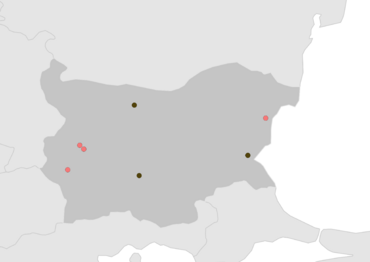 Gas plants in Bulgaria, according to the Global Gas Plant Tracker as of 2021.
