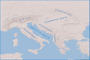 Hydrocarbon regions in Croatia, according to CHA