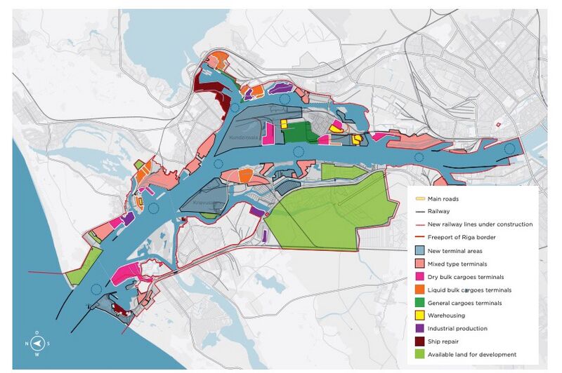 Freeport of Riga Development Programme 2019-2028 map